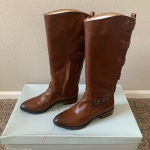 Sole Society leather knee high boot